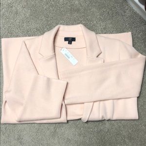 J Crew Sweater Blazer Light Pink